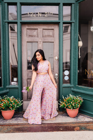 Violet Palazzo Set - Modern Maharani