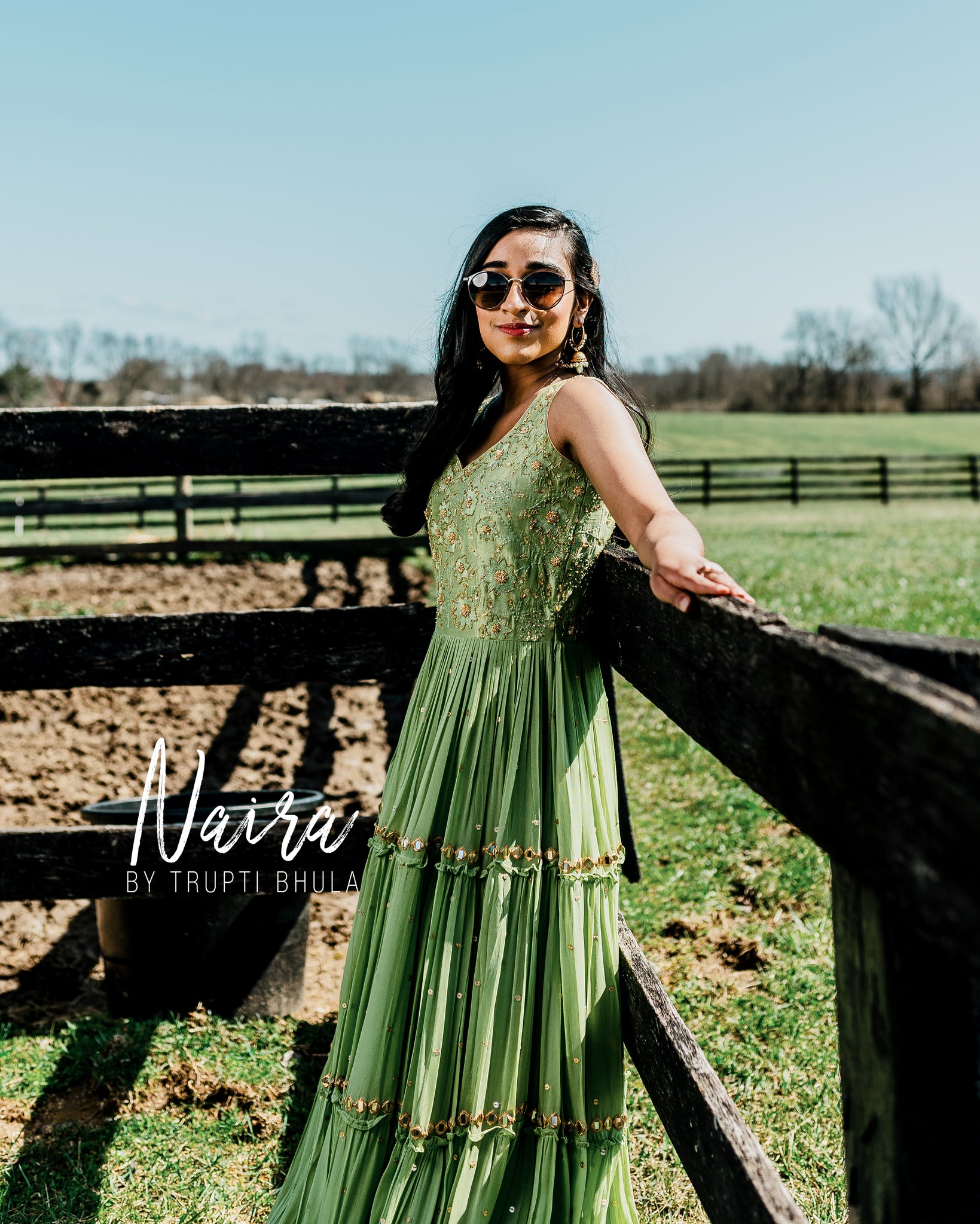 Amber Green Gown